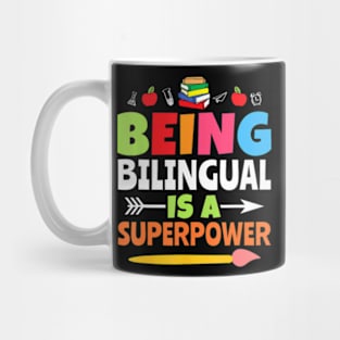 Being Bilingual Is A  Back To School ESL Teacher Mug